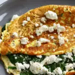 15 Minute Spinach and Feta Omelet