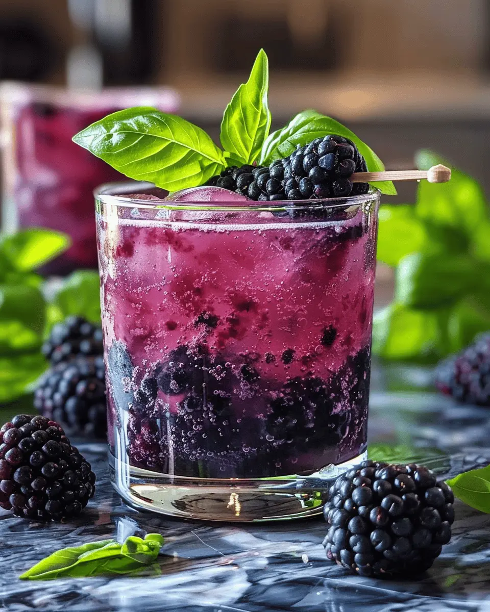 Blackberry Basil Gin Smash: A Refreshingly Easy Summer Sipper