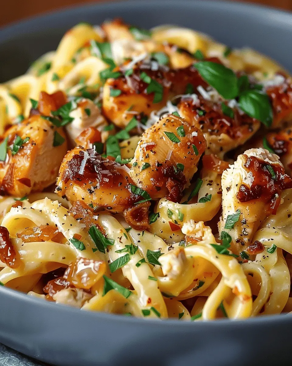 Chicken Boscaiola Pasta With Turkey Bacon: A Cozy, Easy Recipe