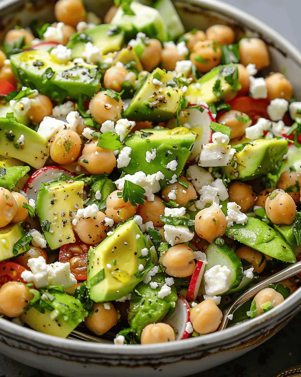 Chickpea Feta Avocado Salad: The Best Fresh and Nutritious Twist