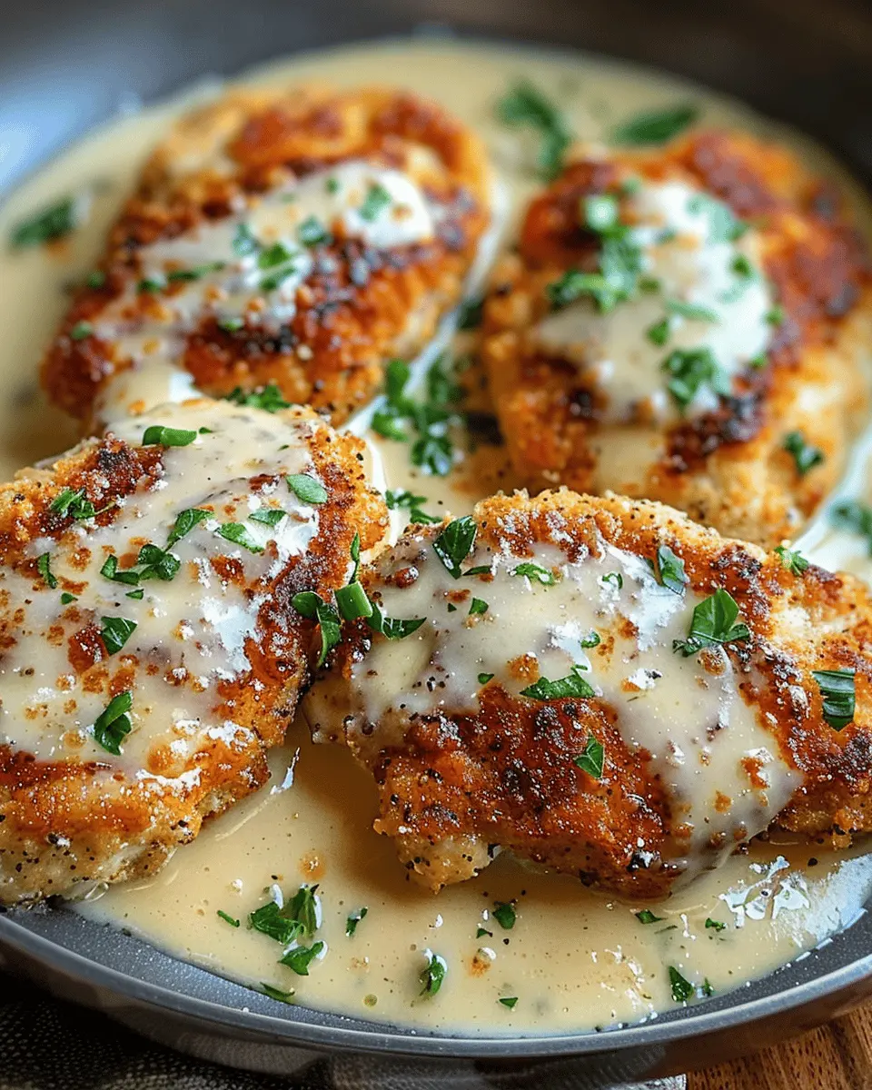Crispy Parmesan Chicken with a Rich Garlic Sauce: A Family Favorite