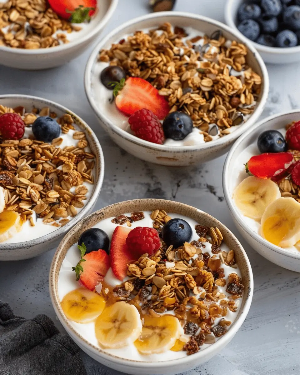 Easy Yogurt Granola Bowls for a Delightful Breakfast Boost