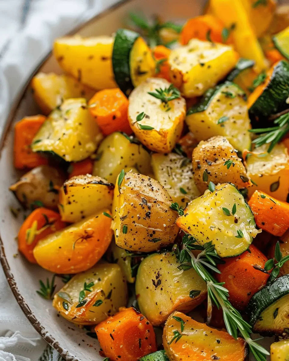 Garlic Herb Roasted Potatoes, Carrots, and Zucchini Made Easy
