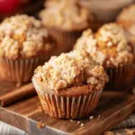 Homemade Apple Cinnamon Crumb Muffins