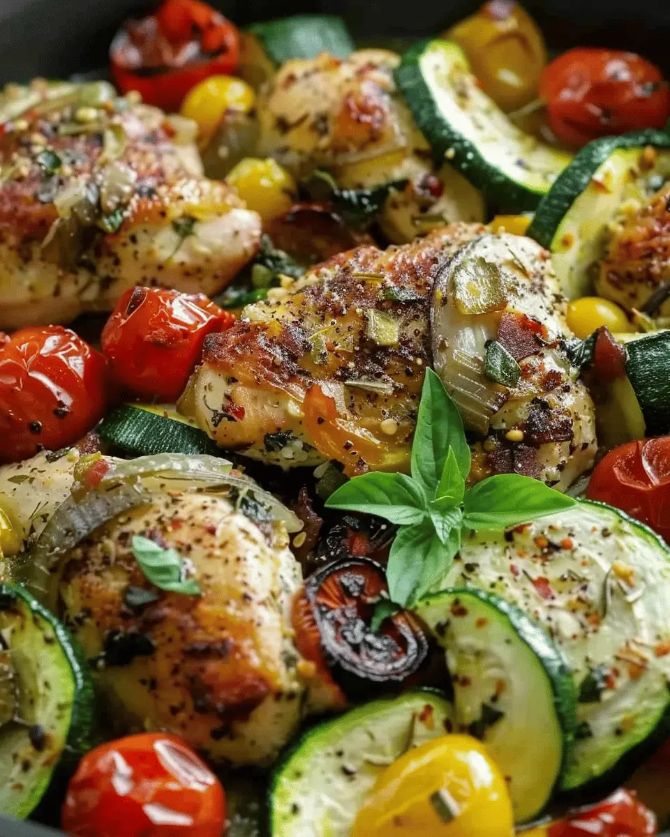 Mediterranean Chicken Zucchini Bake: A Deliciously Easy Dish