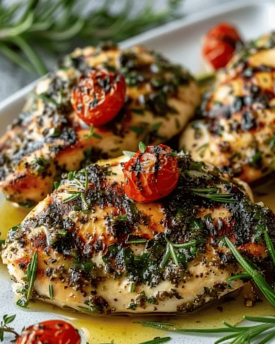 Mediterranean Herb Crusted Grilled Chicken: Juicy and Flavorful Delight