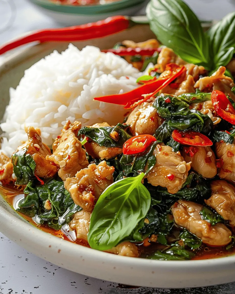 Thai Basil Chicken: Easy and Flavorful Weeknight Delight