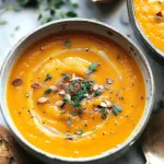 Spicy Butternut Squash and Sweet Potato Soup