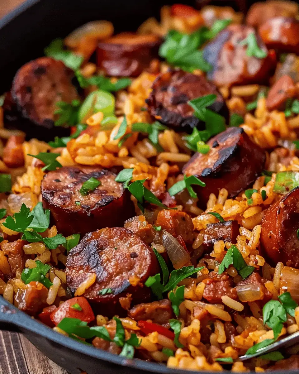 Cajun Sausage and Rice Skillet: A Flavorful Easy Dinner Delight