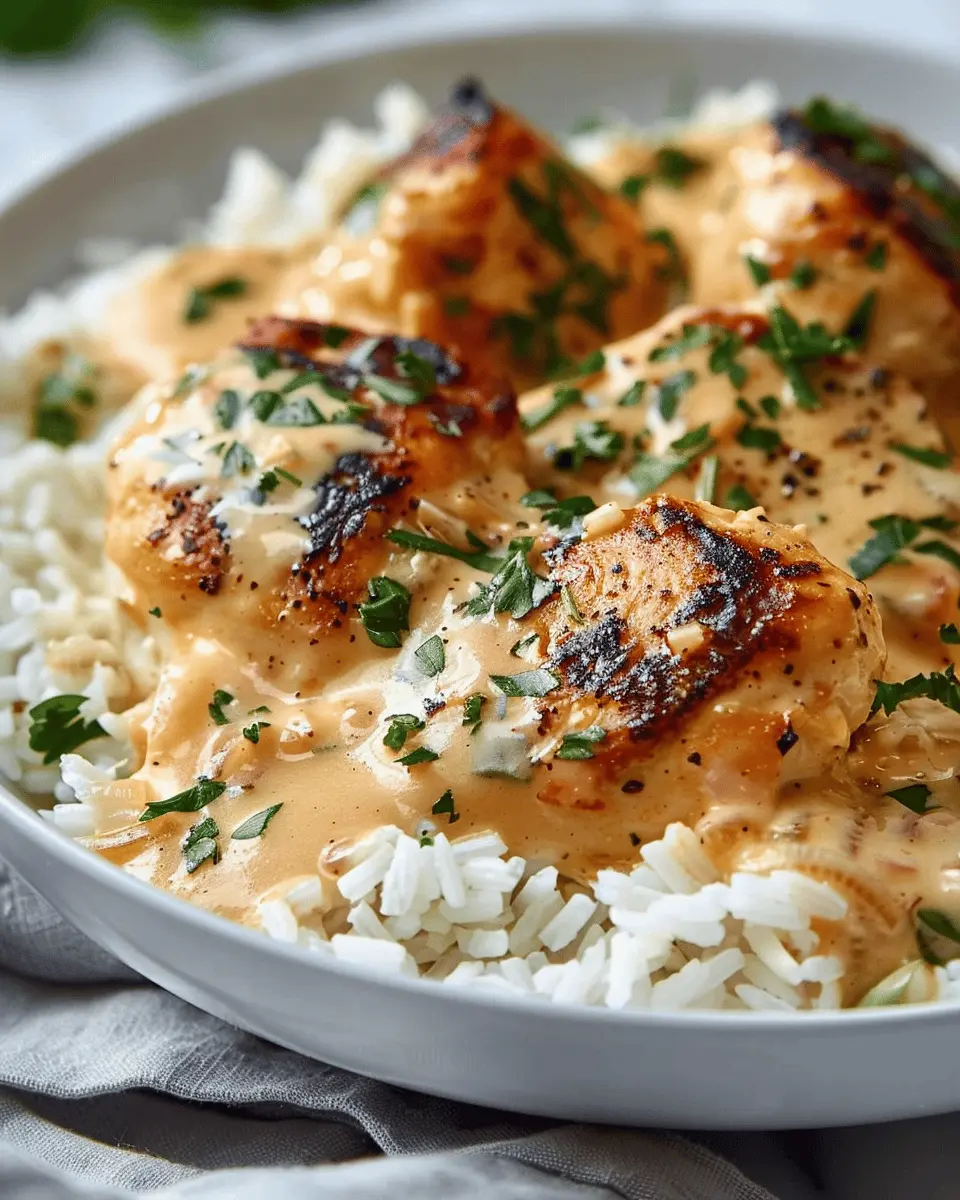 Sizzle Up Creamy Smothered Chicken And Rice for a Cozy Dinner