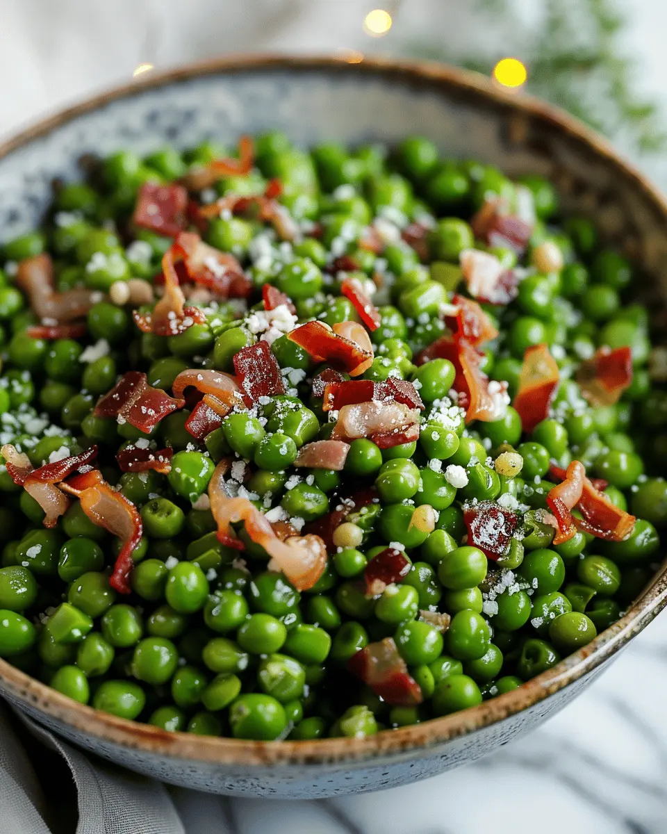 Peas with Pancetta: A Flavorful Twist on a Classic Side Dish