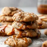 Caramel-Drizzled Apple Cinnamon Cookies