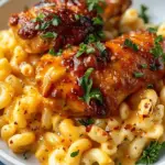 High-Protein Honey Garlic Butter Chicken with Mac and Cheese