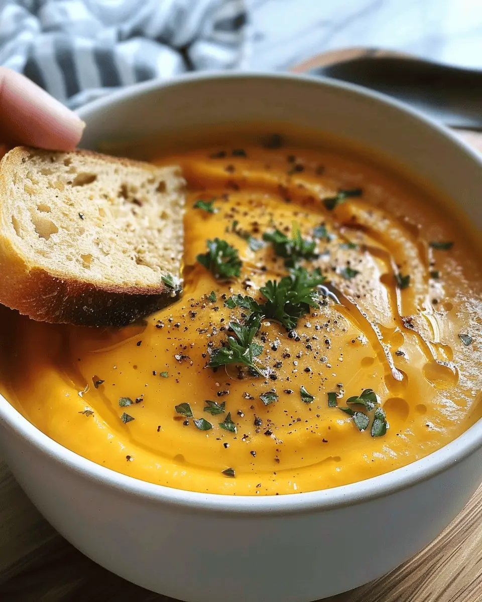 Protein Packed Butternut Squash Soup with Savory Turkey Bacon