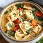 Crockpot Chicken Tortellini Soup