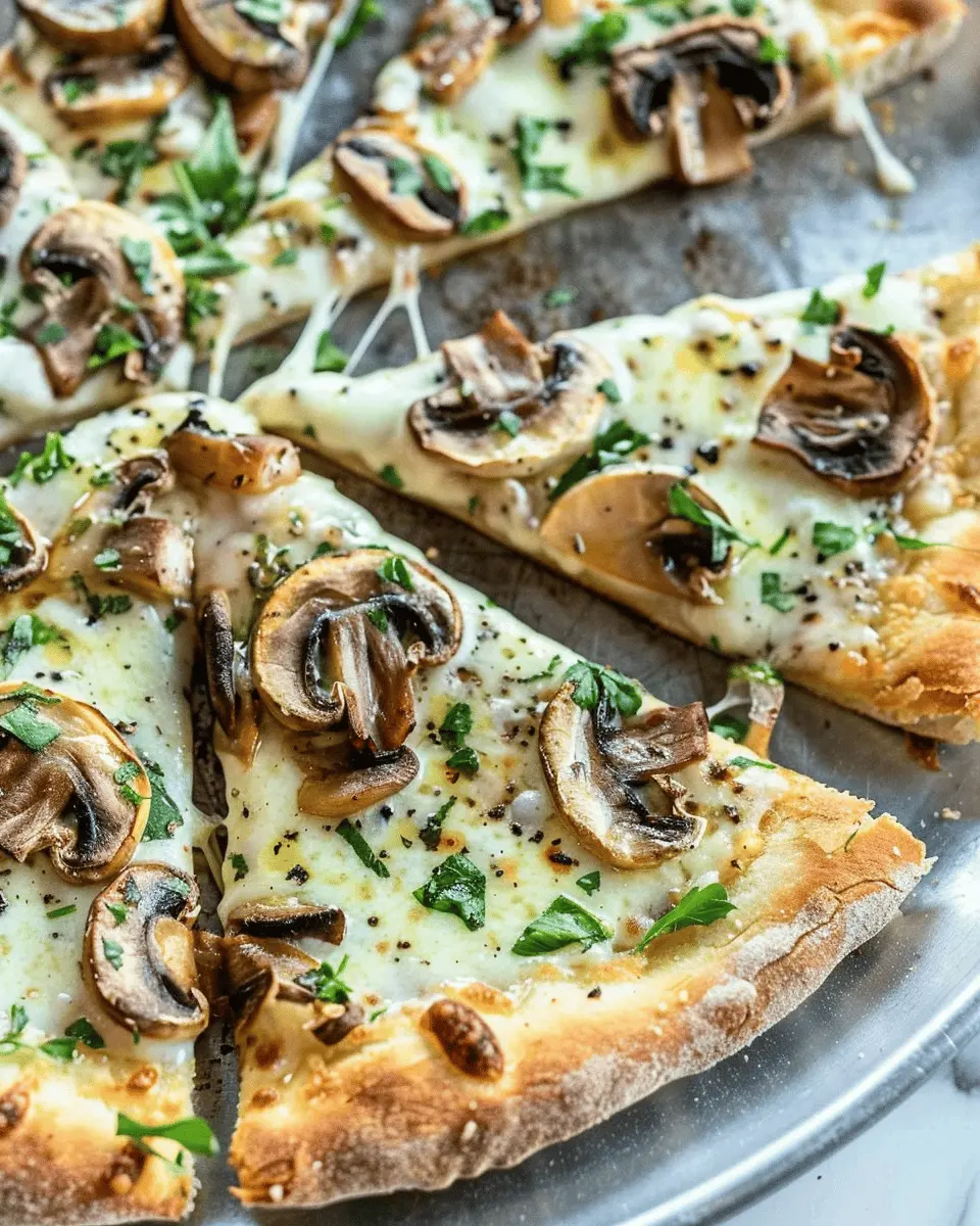 Mushroom Pizza with Fresh Herbs: The Best Homemade Delight