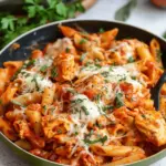 Chicken Parmesan Pasta Skillet