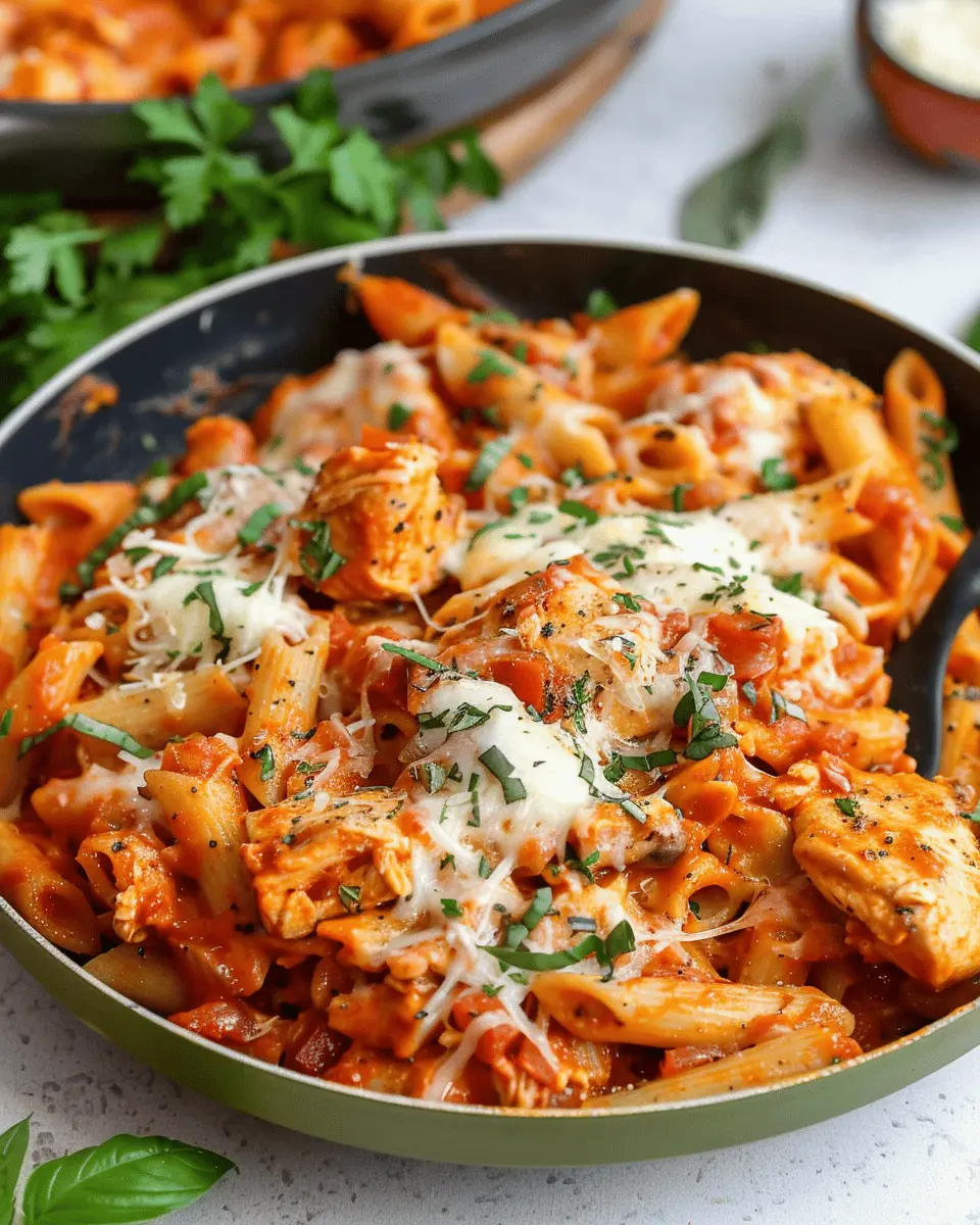 Chicken Parmesan Pasta Skillet: Easy, Comforting Family Dish