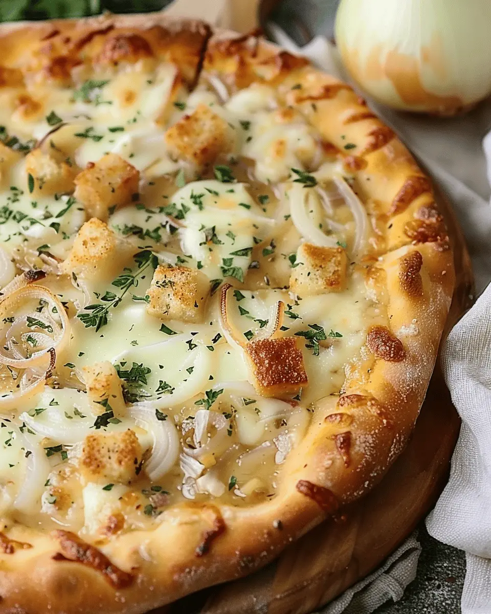 French Onion Soup Pizza: The Best Comfort Food Twist