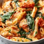 Tomato Spinach Chicken Pasta