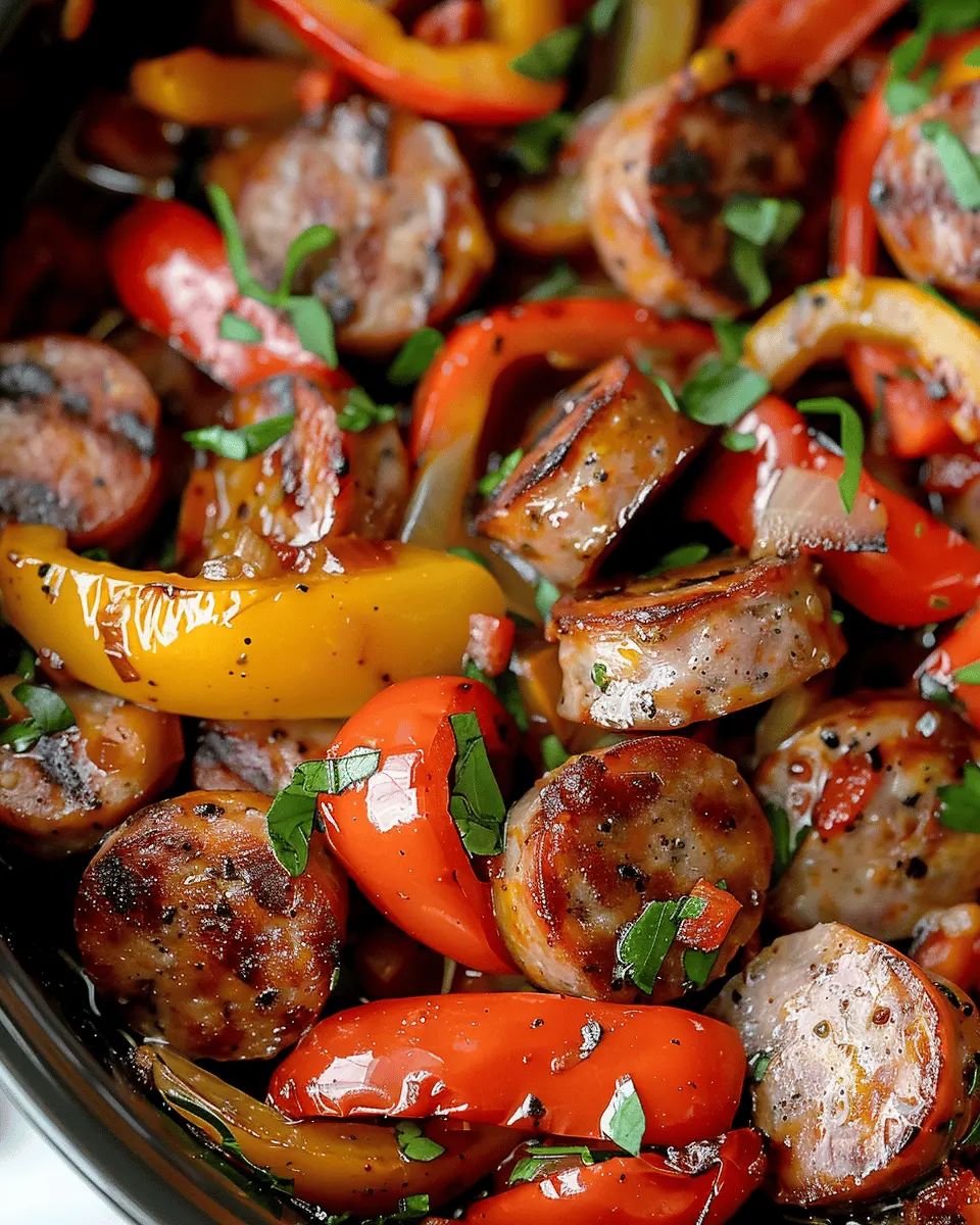 Dump and Go Crockpot Sausage and Peppers: Easy Family Favorite Recipe