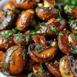 Honey and Garlic Roasted Mushrooms Recipe