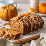Florida Orange Juice Pumpkin Bread with Streusel and Orange Glaze
