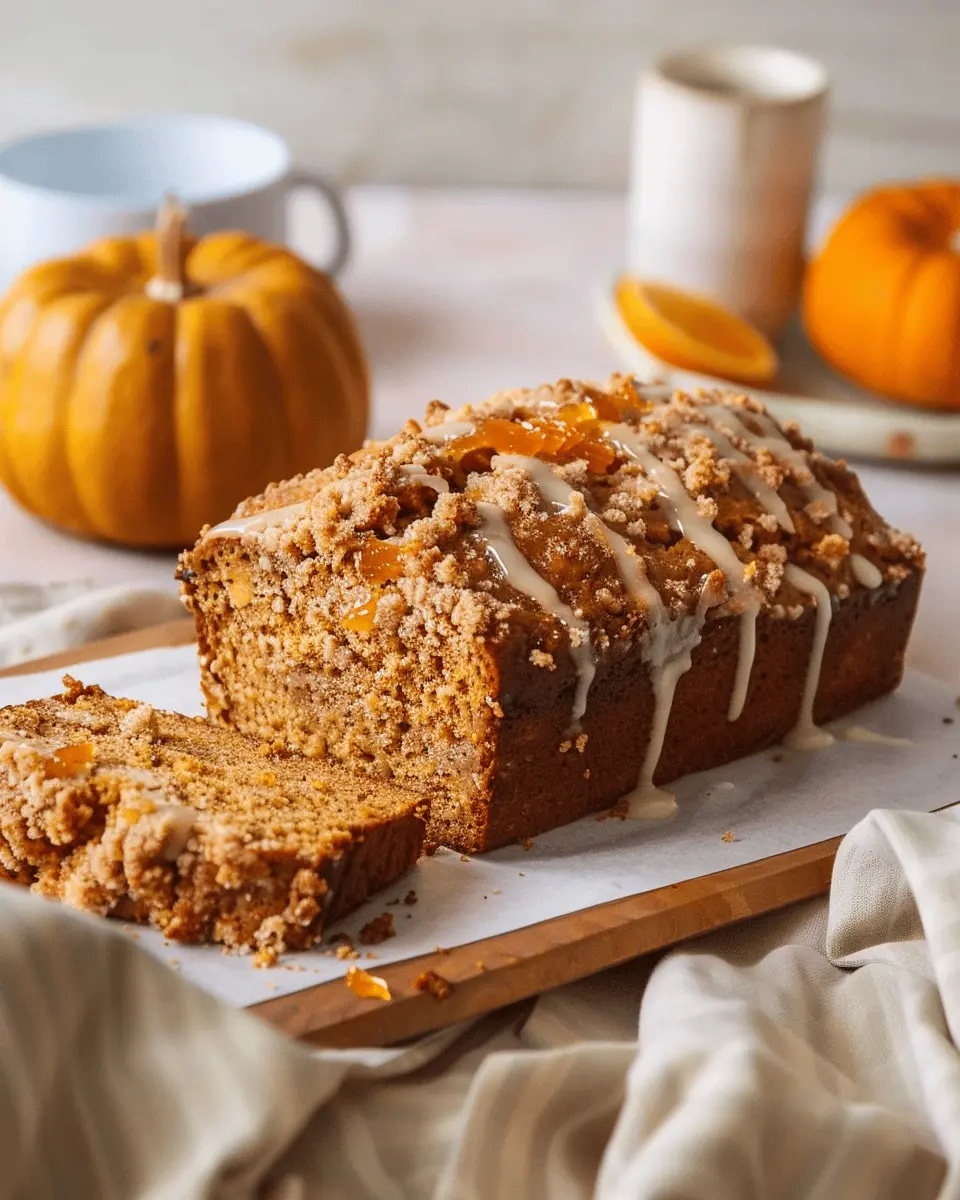 Florida Orange Juice Pumpkin Bread: Indulgent Streusel & Glaze
