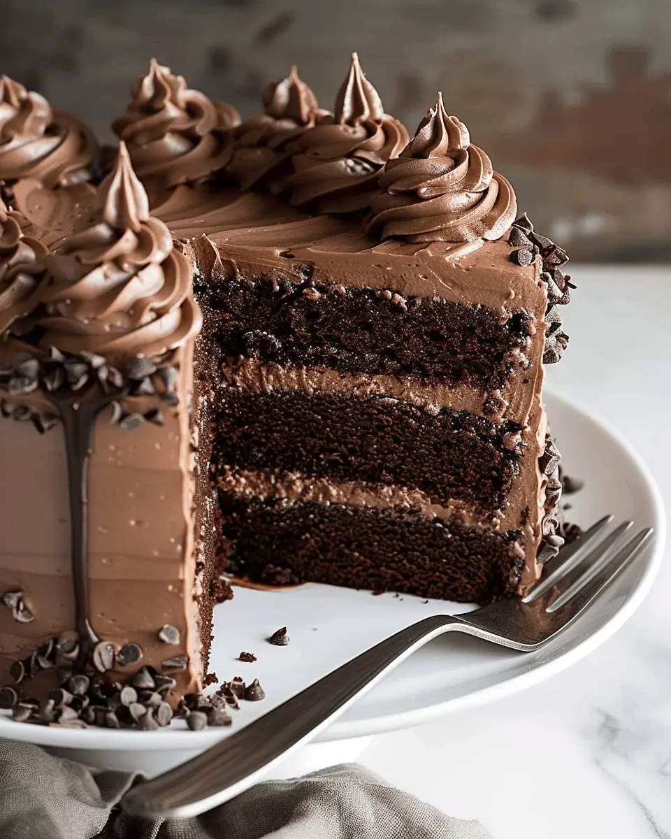 Triple Chocolate Cake: The Ultimate Indulgent Chocolate Buttercream Delight