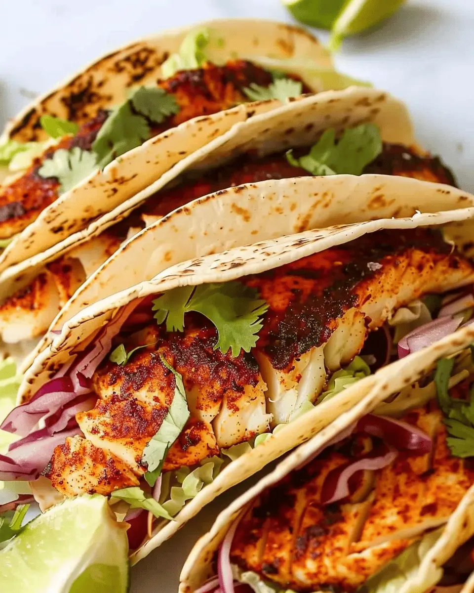 Blackened Tilapia Tacos: Easy, Flavorful Delight to Make at Home