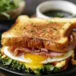 Egg and Ham Breakfast Sandwich