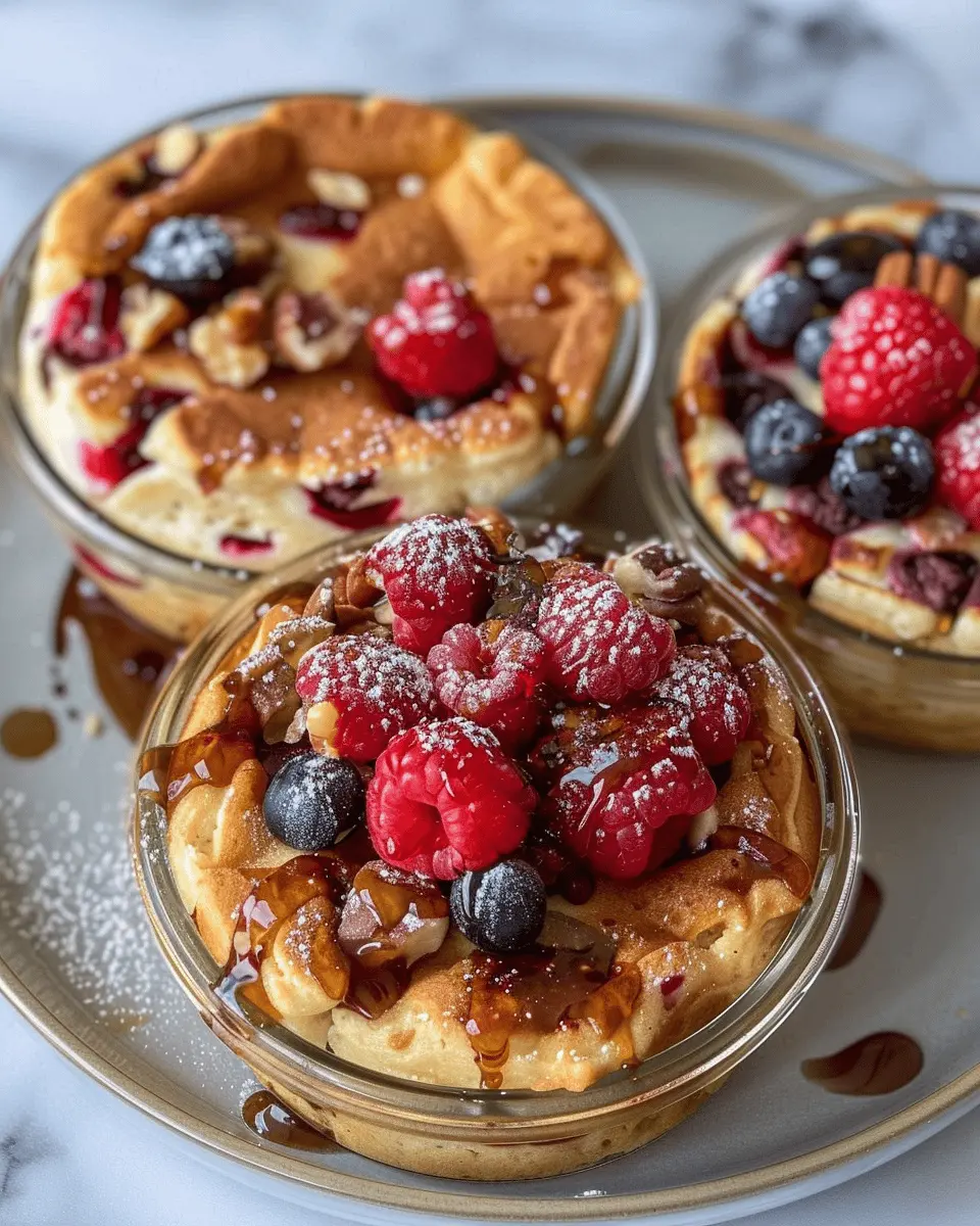 Baked Protein Pancake Bowls: Easy and Delicious Breakfast Treats