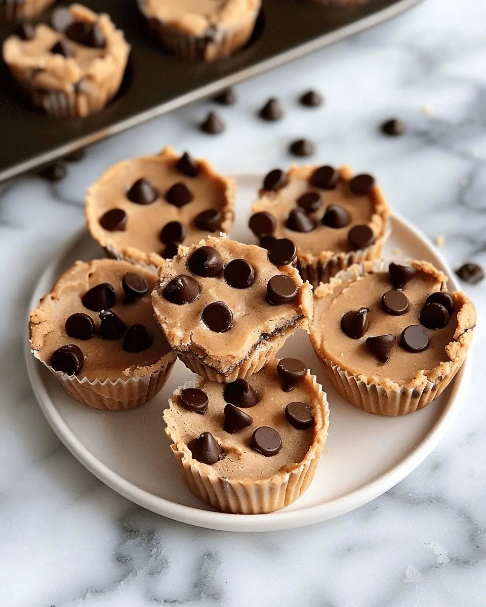 Four Ingredient Peanut Butter Banana Cookie Dough Fudge Cups Made Easy