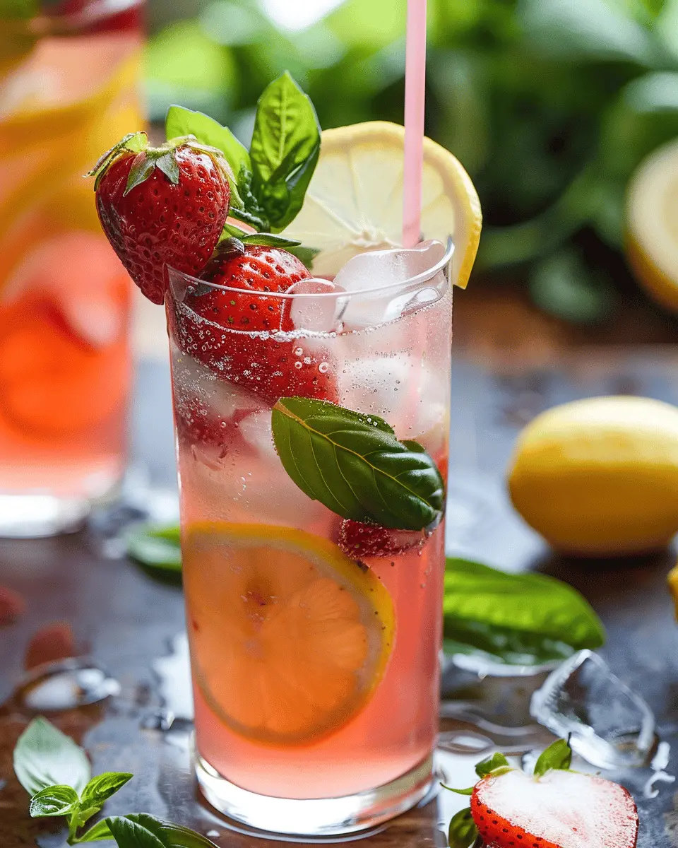 Strawberry Basil Lemonade: The Best Refreshing Summer Drink