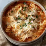 Crockpot Chicken Parmesan Soup