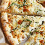 white Pizza with Garlic Pizza Sauce