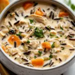 Crockpot Creamy Chicken Wild Rice Soup