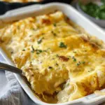Easy Creamy White Chicken Enchiladas