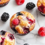 Triple Berry Bliss Cottage Cheese Muffins