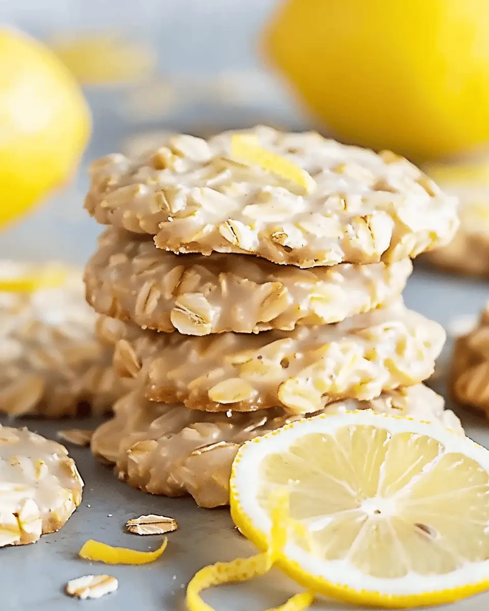 Lemon Oatmeal No-Bake Cookies: Easy, Zesty Treats You’ll Love