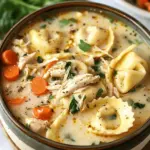 Crockpot Chicken Tortellini Soup