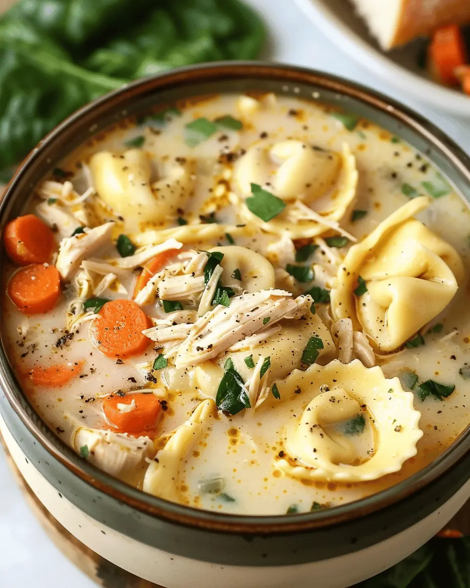 Crockpot Chicken Tortellini Soup: Easy Comfort Food Delight