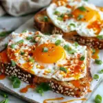 Cottage Cheese Egg & Sriracha Protein Toast