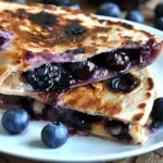 Blueberry Breakfast Quesadilla