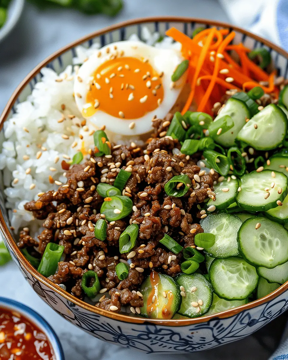 quick easy korean ground beef bowl for a quick weeknight delight