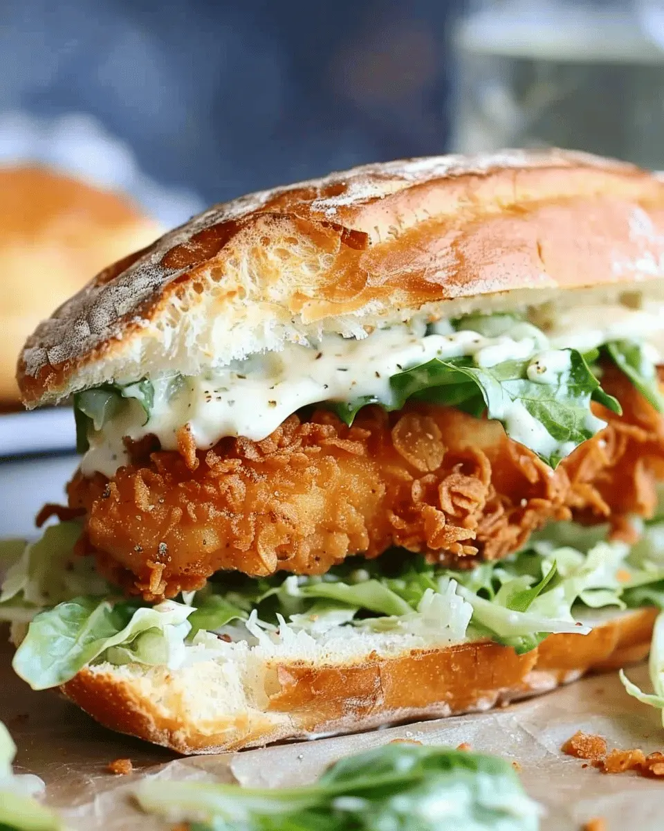 Crispy Chicken Caesar Sandwich with Turkey Bacon: A Delicious Twist