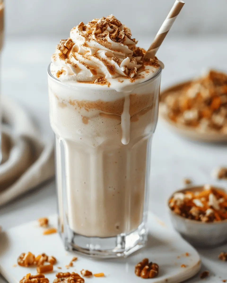 Carrot Cake Milkshake: The Indulgent Treat You’ll Love