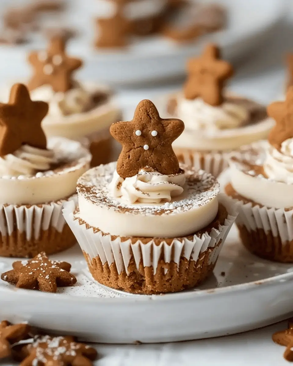 No-Bake Gingerbread Cheesecake Cups: Easy Winter Holiday Treats