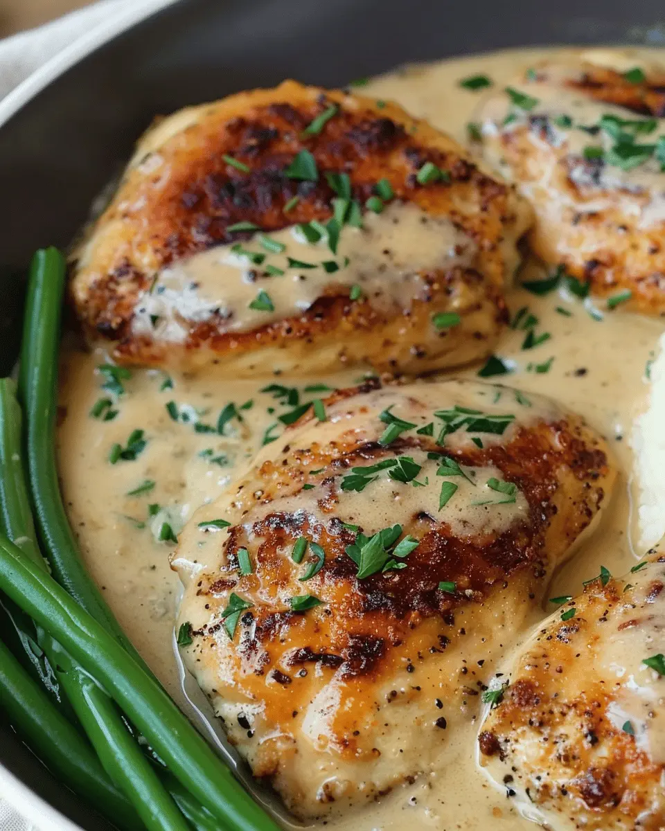 Creamy Garlic Chicken with Turkey Bacon: A Comforting Delight
