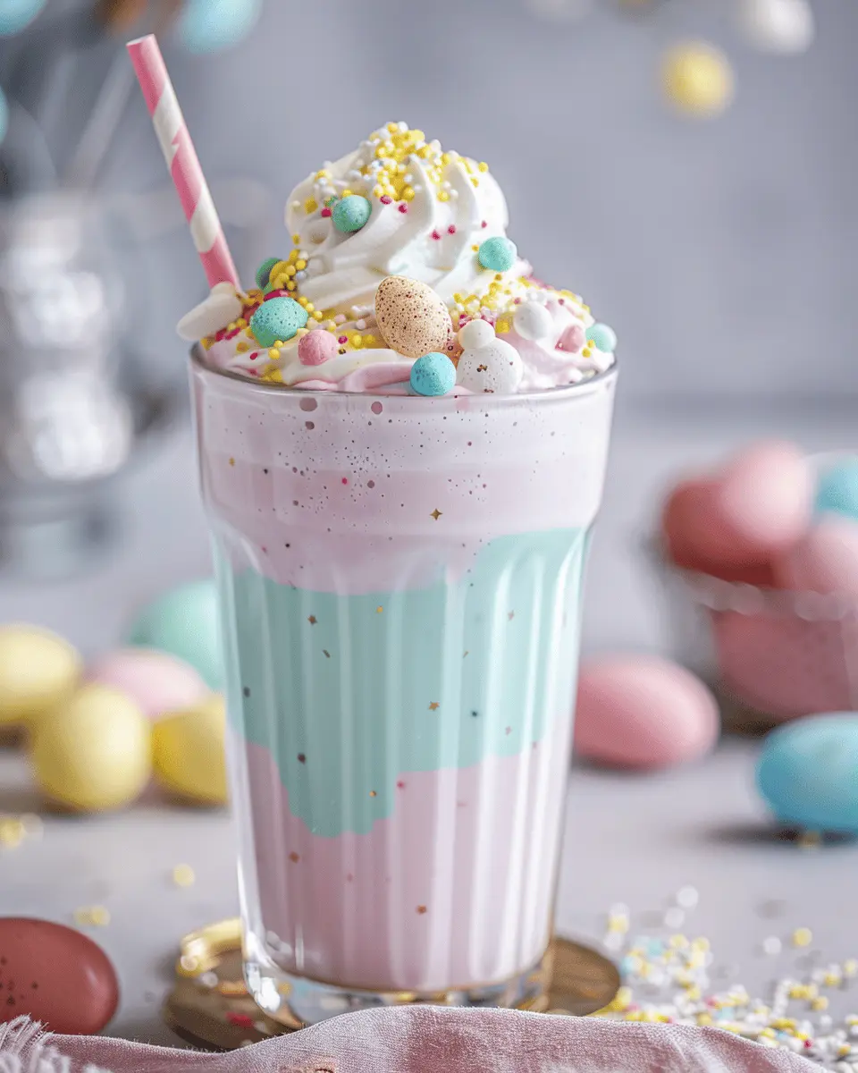 Pastel Easter Egg Milkshake: A Delightful Spring Indulgence